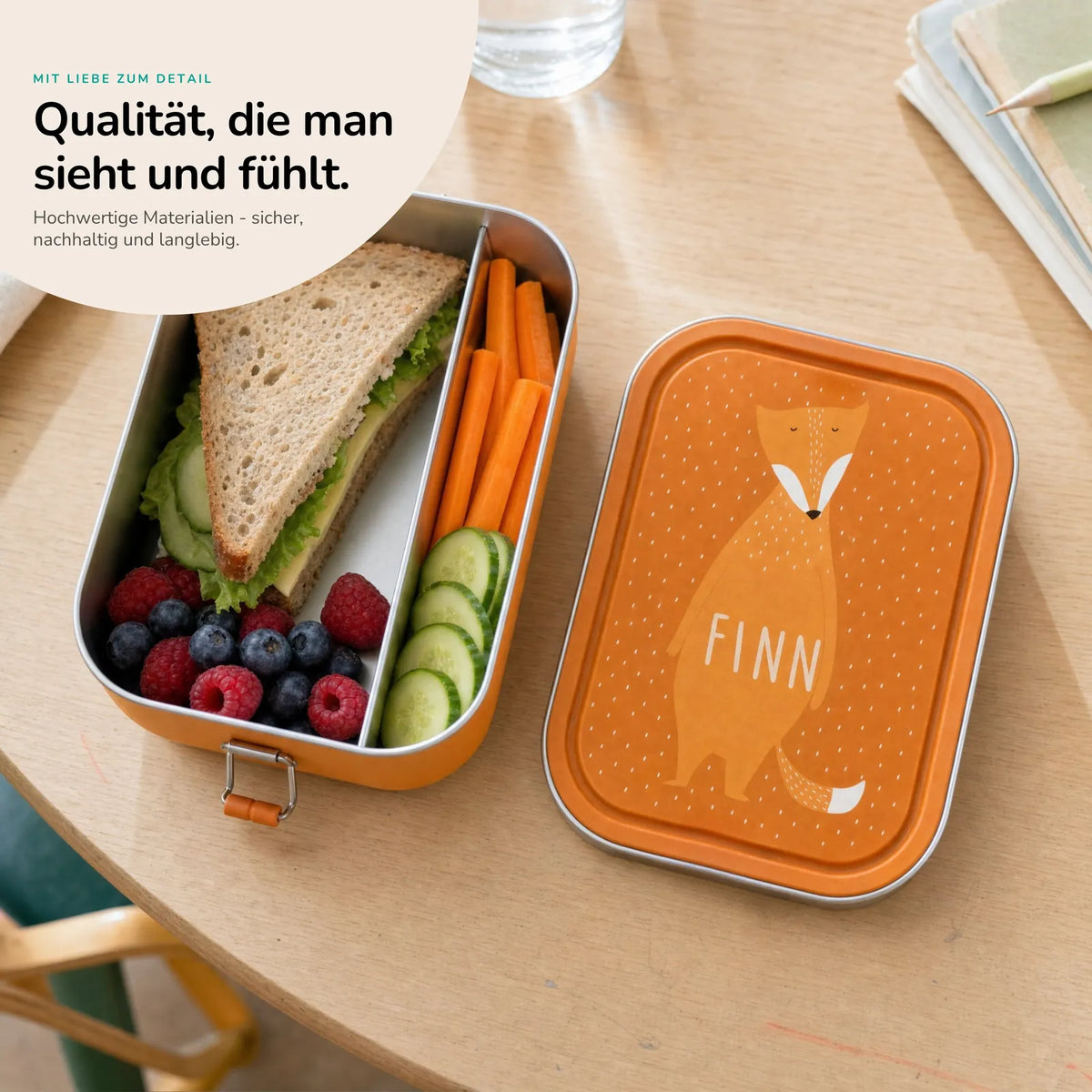 Trixie Brotdose Kinder Fuchs, personalisiert mit Namensgravur