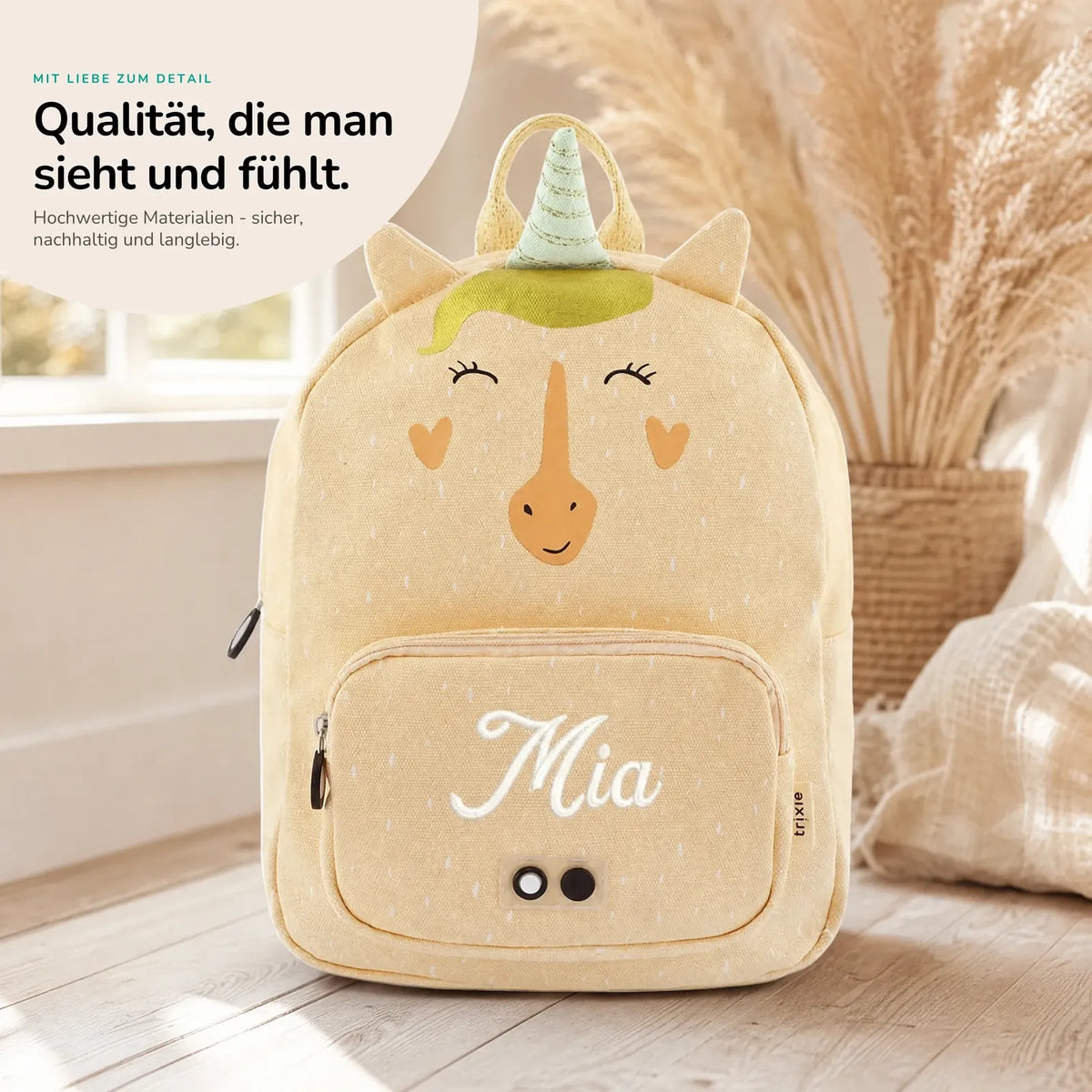 Trixie Kindergartenrucksack Einhorn, Kita-Rucksack personalisiert