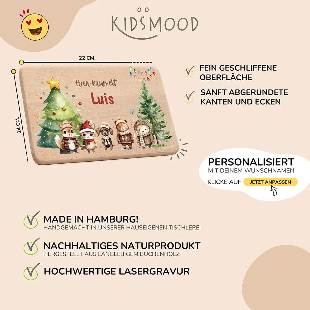 Frühstücksbrettchen Weihnachten - Weihnachtsbaum