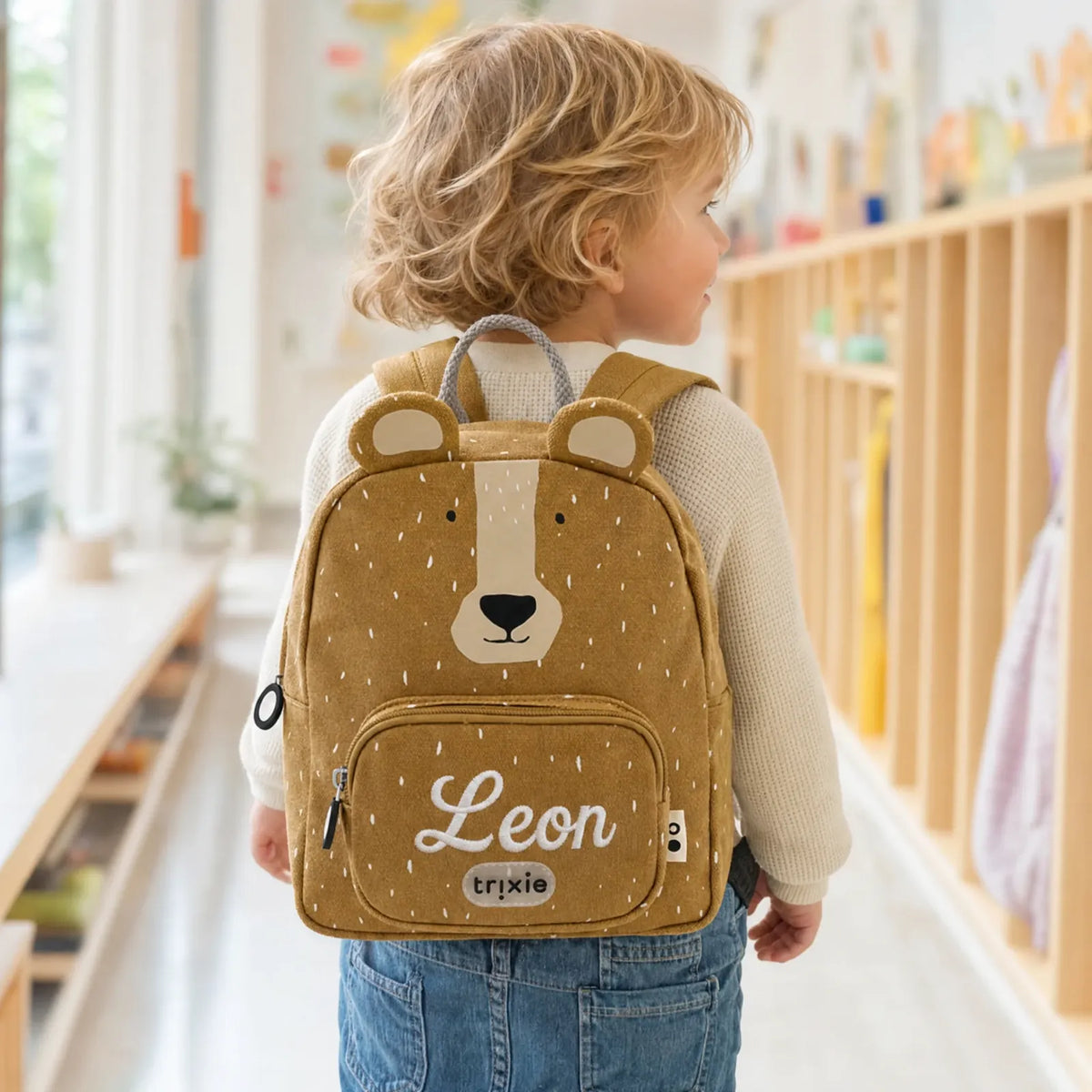 Trixie Kindergartenrucksack Bär, Klein 5,25 L, ab 2 Jahren