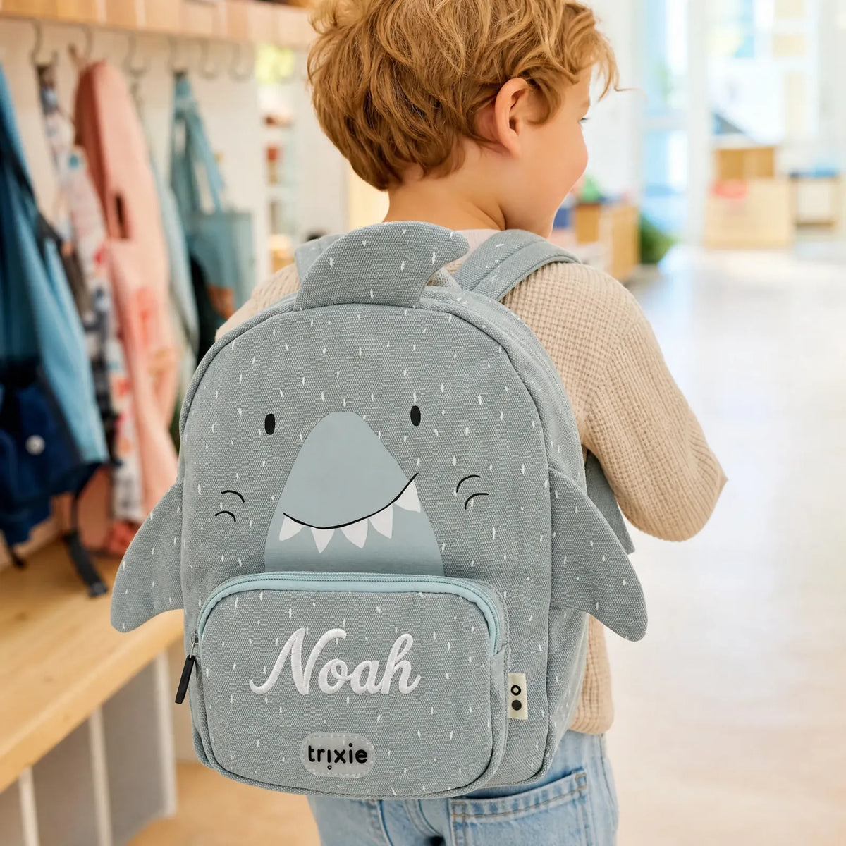 Trixie Kindergartenrucksack Hai, Klein 5,25 L, ab 2 Jahren