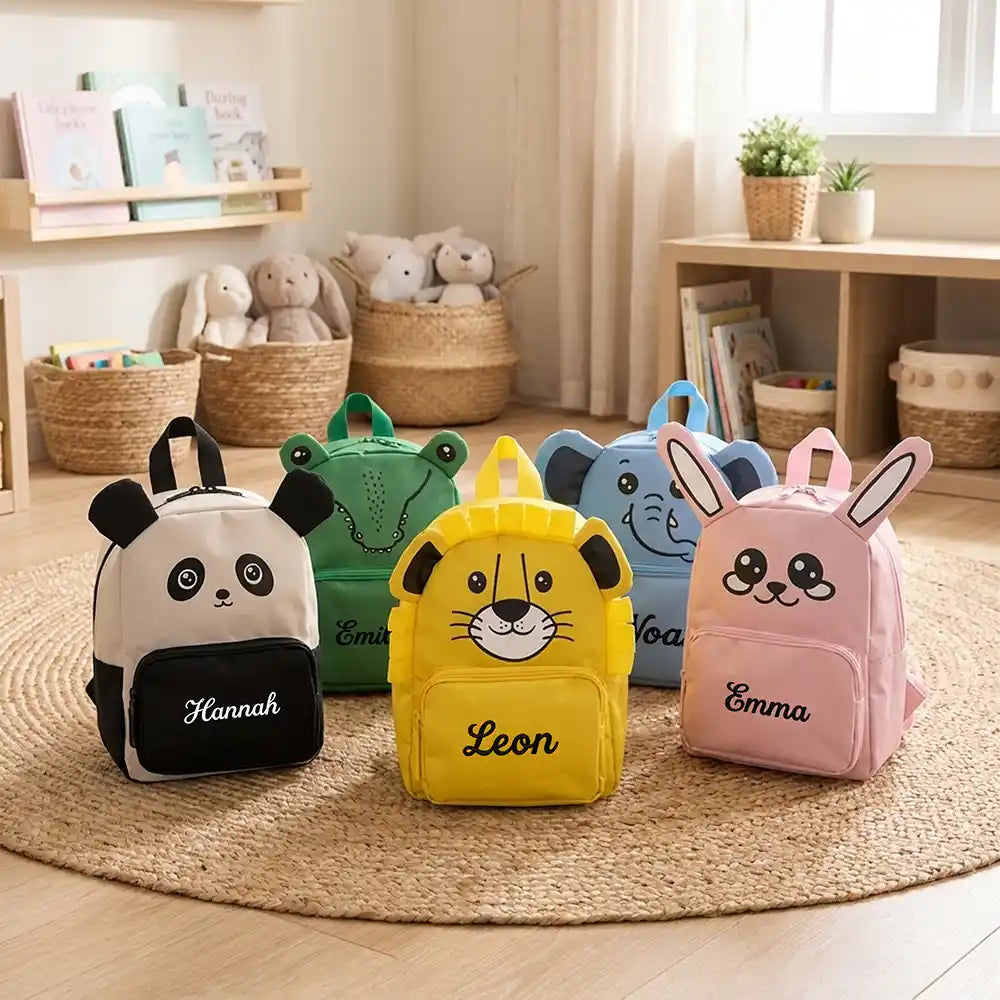 Personalisierter Kinderrucksack Löwe, Geschenk für Kinder, unisex