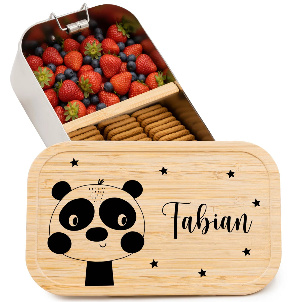 Brotdose personalisiert Panda