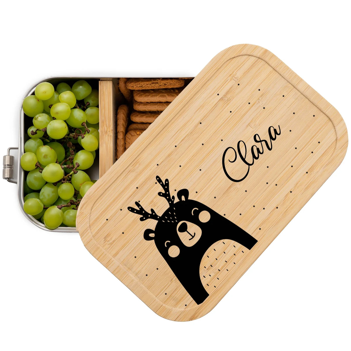 Brotdose personalisiert X-mas Bär