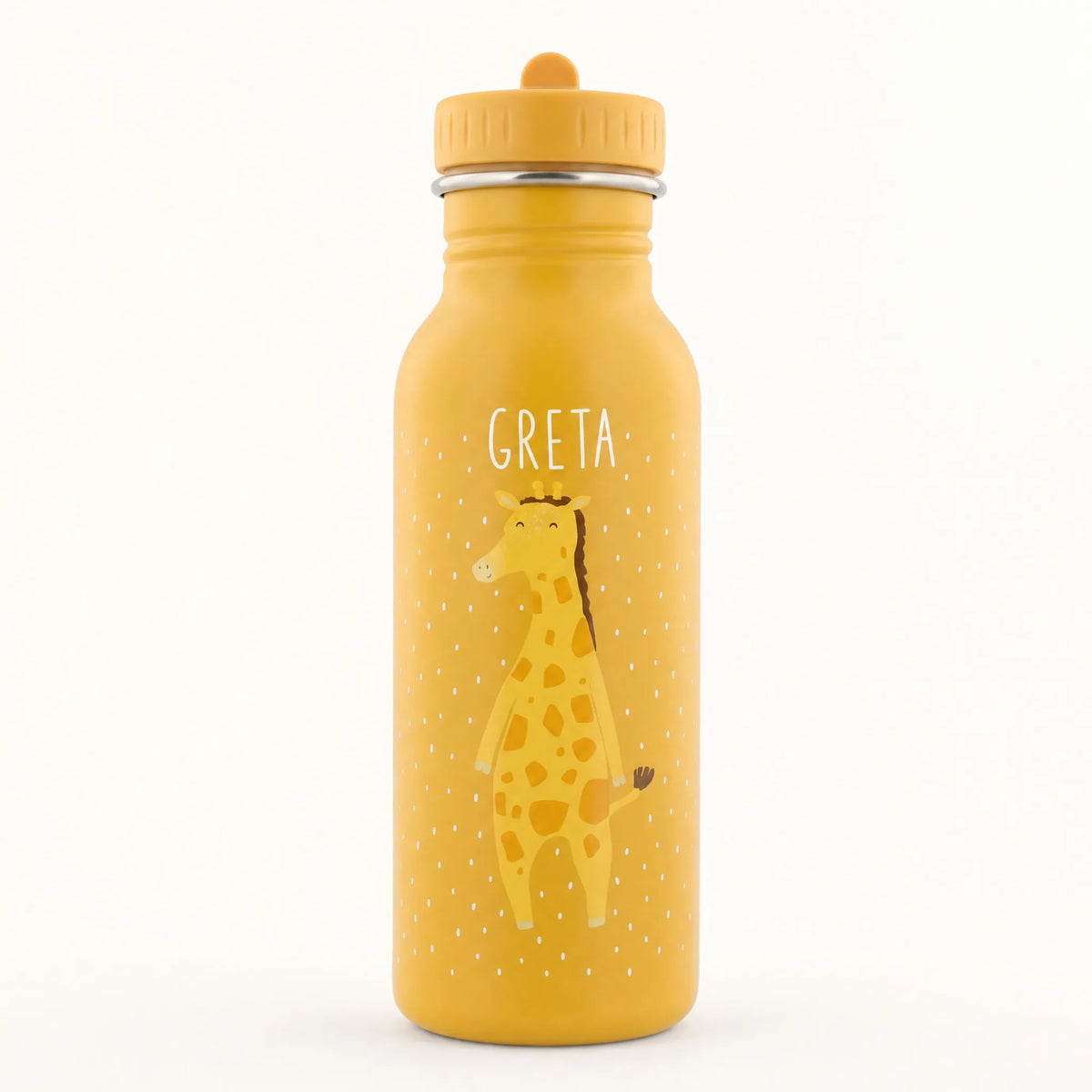 Trixie Trinkflasche Kinder Giraffe, Tiermotiv-Detail mit Wunschname