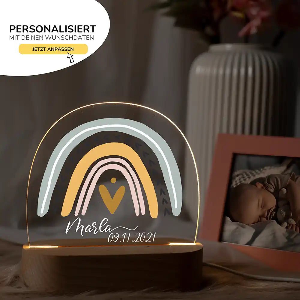 Kinderzimmer Bundle Regenbogen Tonieregal + Nachtlicht