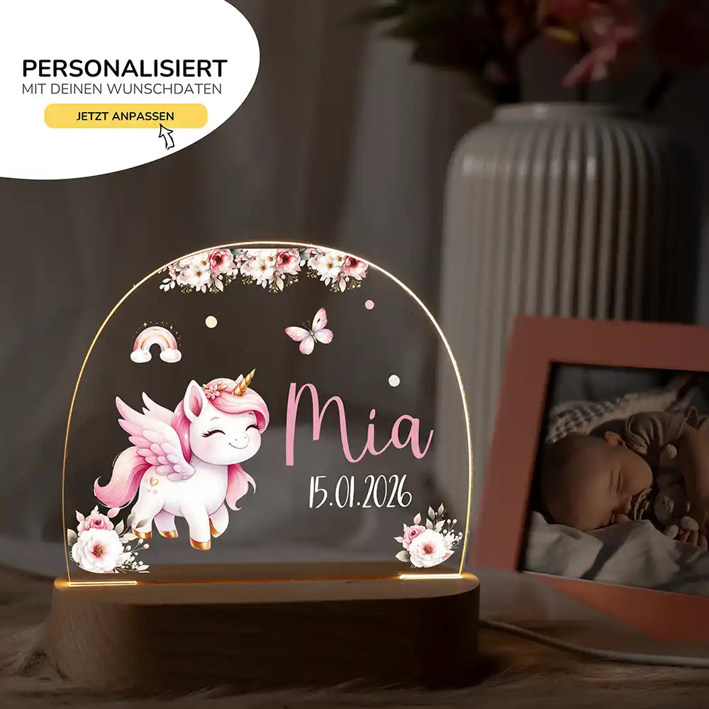 Kinderzimmer Bundle Tonieregal und Nachtlicht - Einhorn