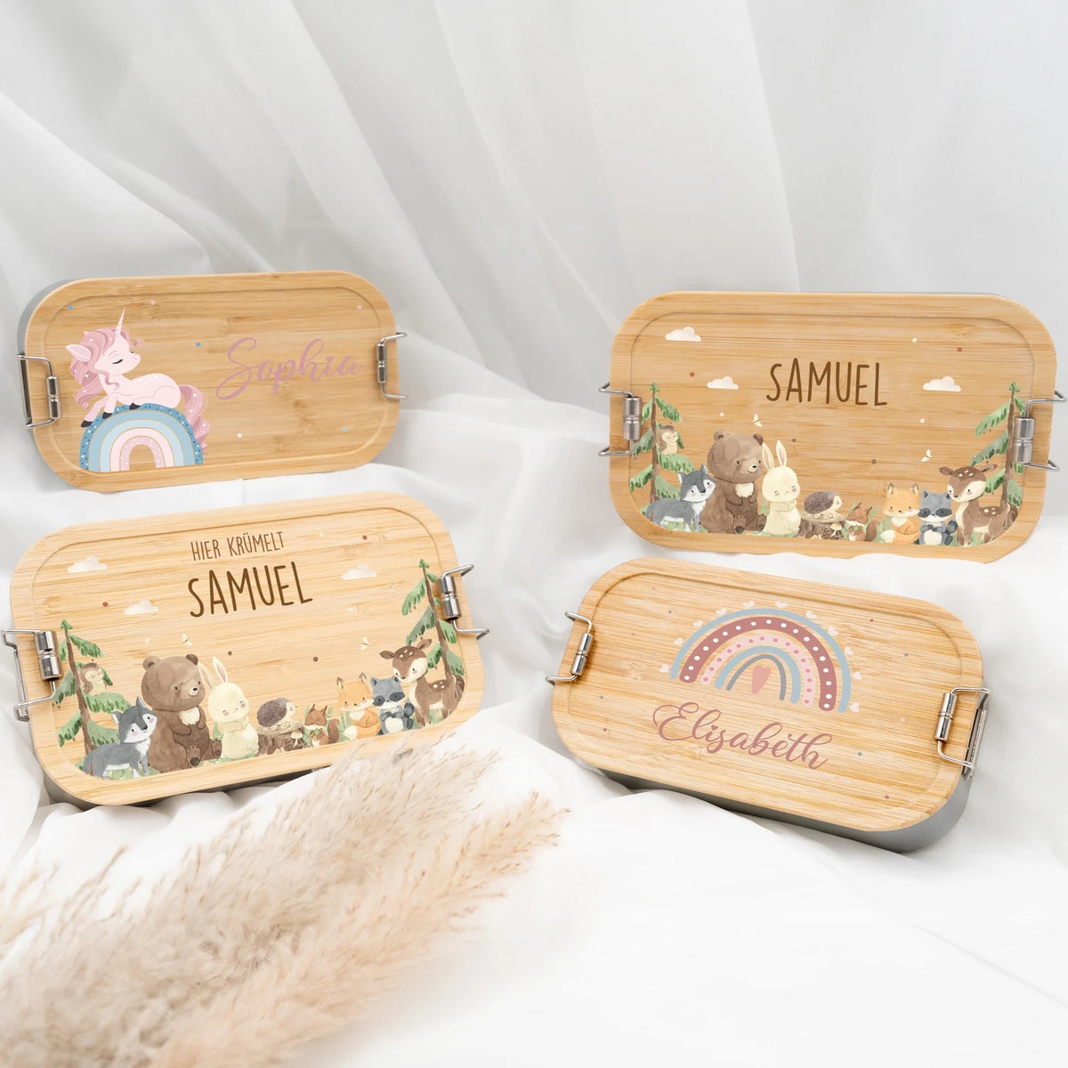 Brotdose Kinder personalisiert - Waldtiere