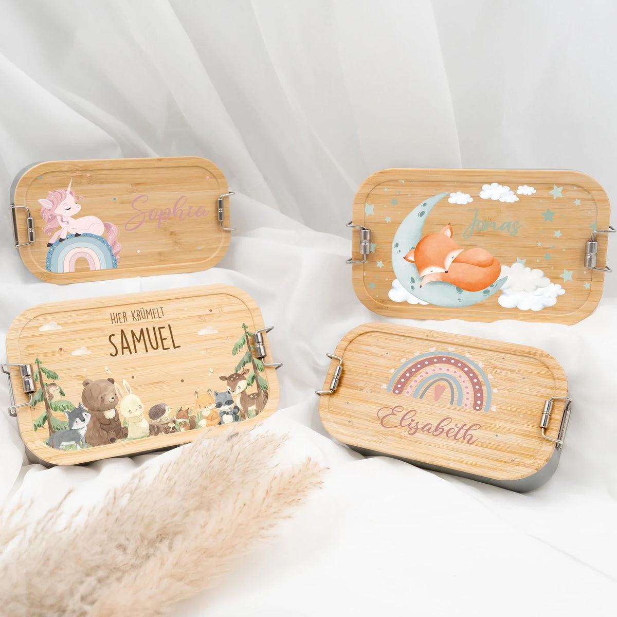Brotdose Kinder personalisiert Baby Fuchs