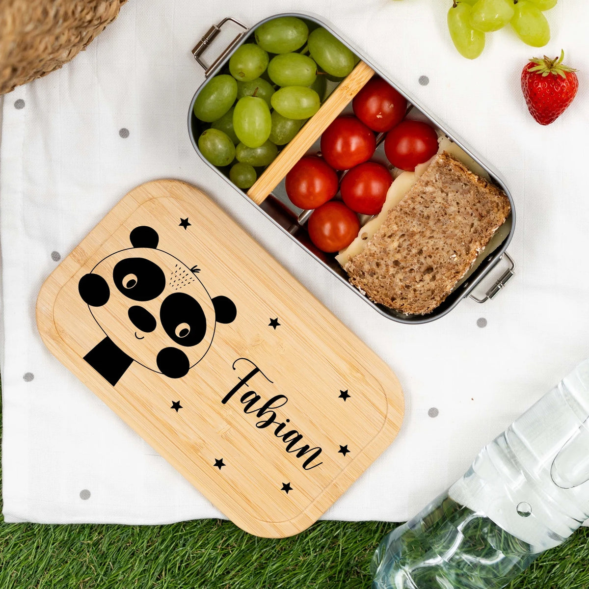 Brotdose personalisiert Panda