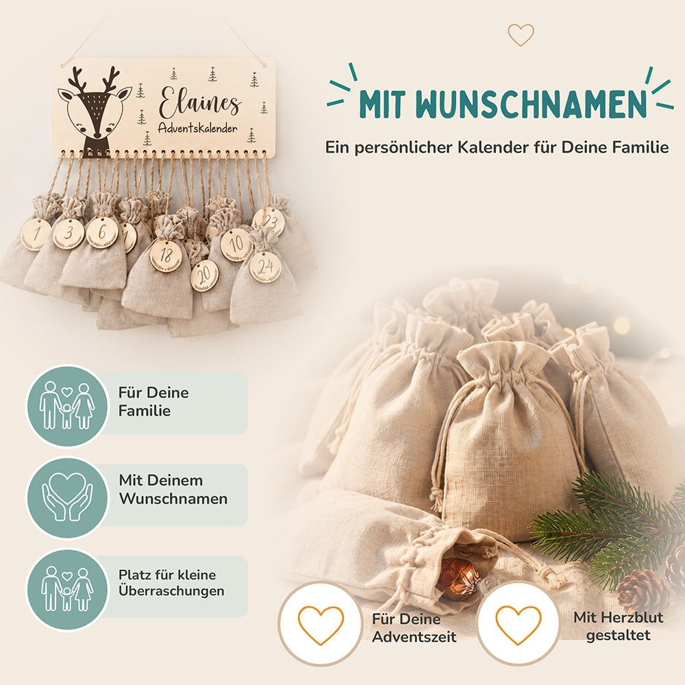 Adventskalender Kinder -  Elch