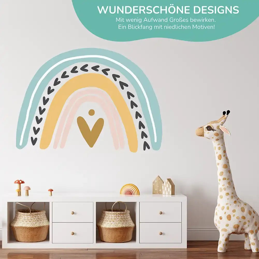 Wandtattoo Kinderzimmer - Rainbow