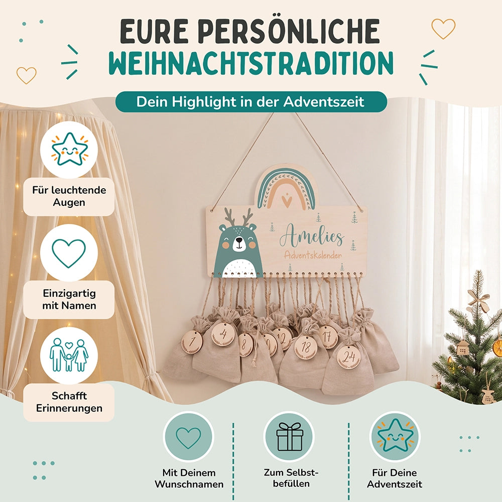 Adventskalender Kinder - Regenbogen