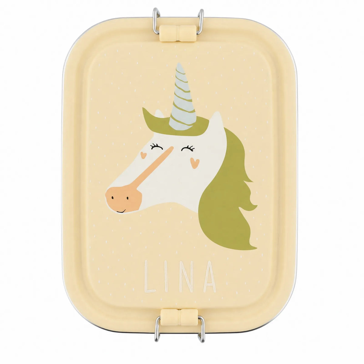 Trixie Brotdose Kinder Einhorn, Snackbox aus Edelstahl