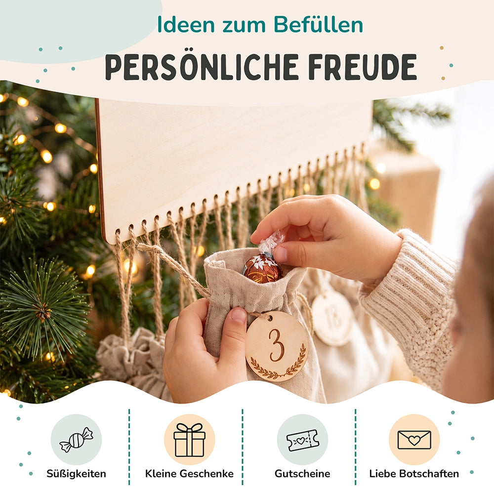 Personalisierter Adventskalender Weihnachtsglück
