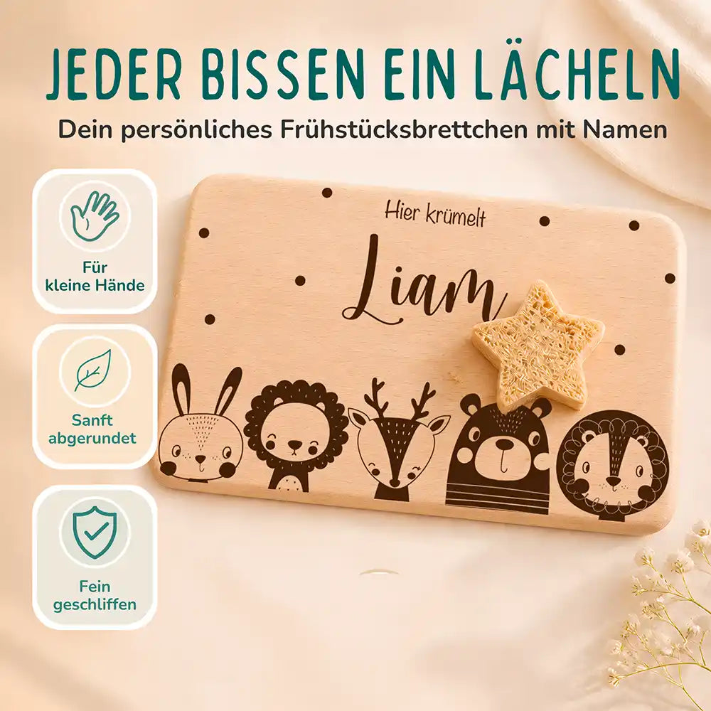 Frühstücksbrettchen Frühstücksbrettchen Große Tierfamilie