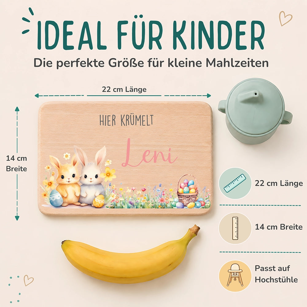 Frühstücksbrettchen Holz personalisiert