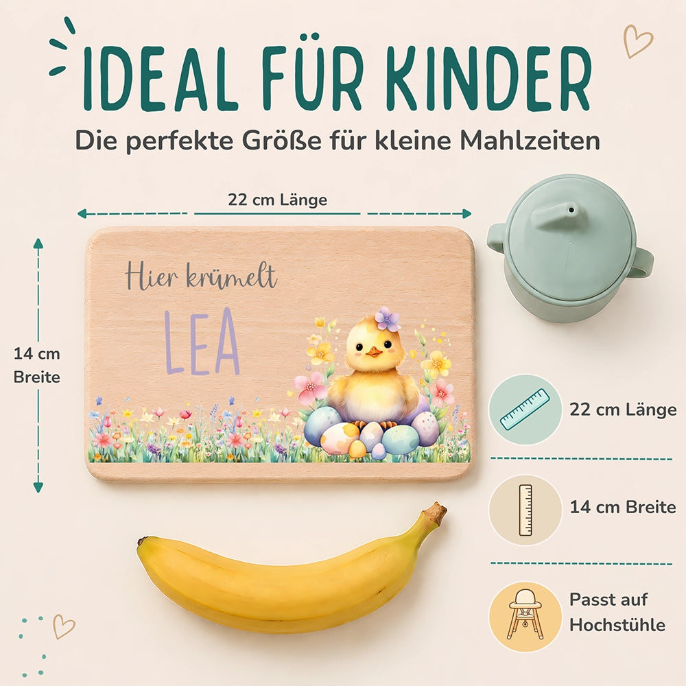 Frühstücksbrettchen Holz personalisiert