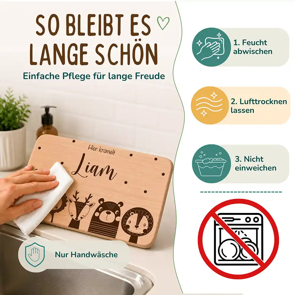 Frühstücksbrettchen Frühstücksbrettchen Große Tierfamilie
