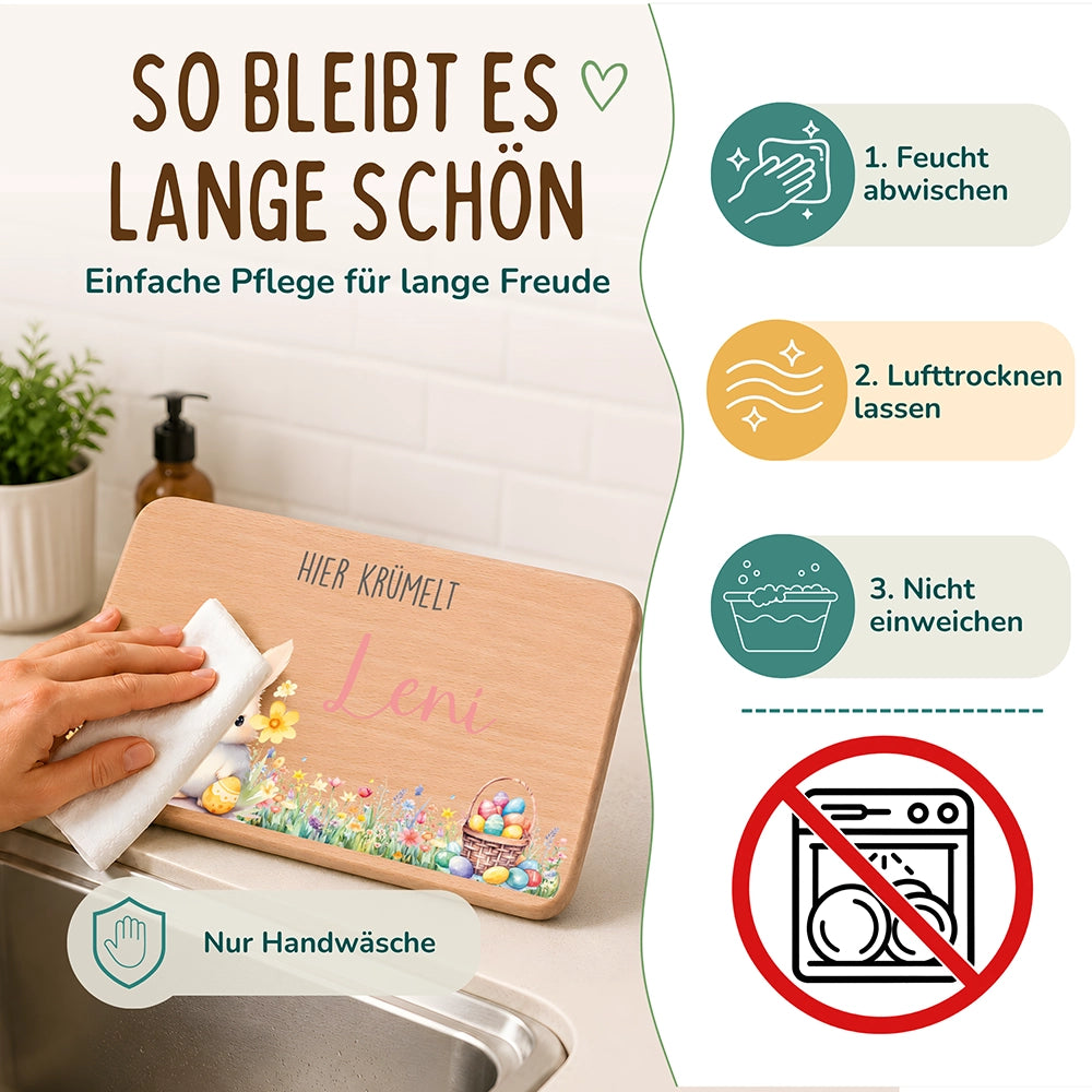 Frühstücksbrettchen Holz personalisiert