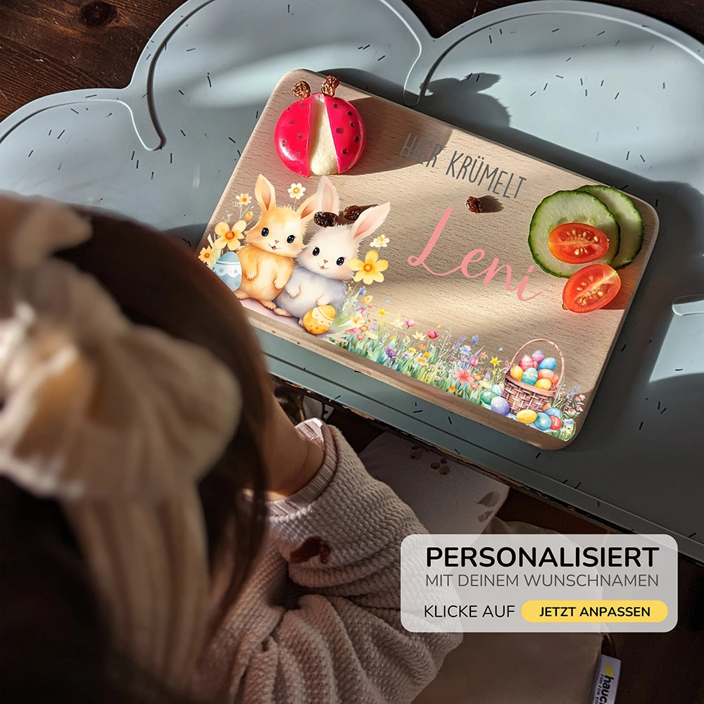 Frühstücksbrettchen Holz personalisiert