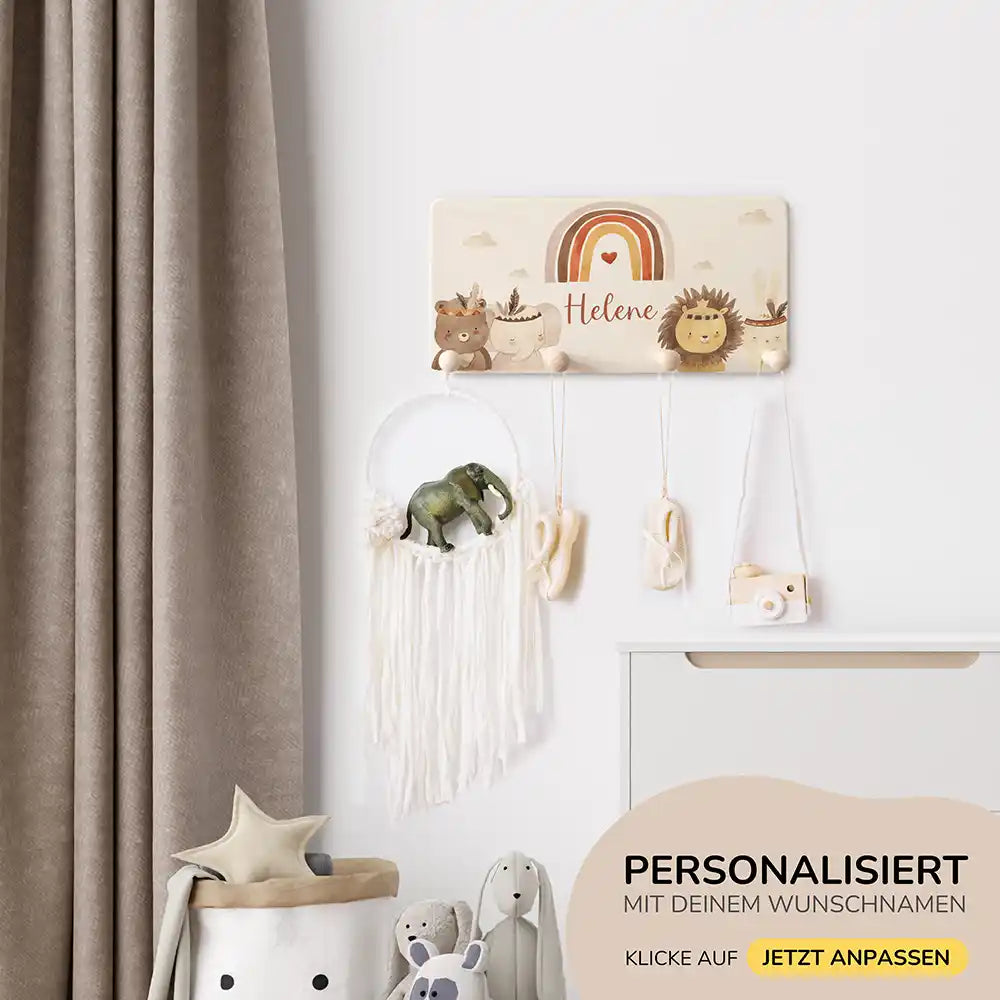 detailansicht des personalisierten boho-bundles mit namen