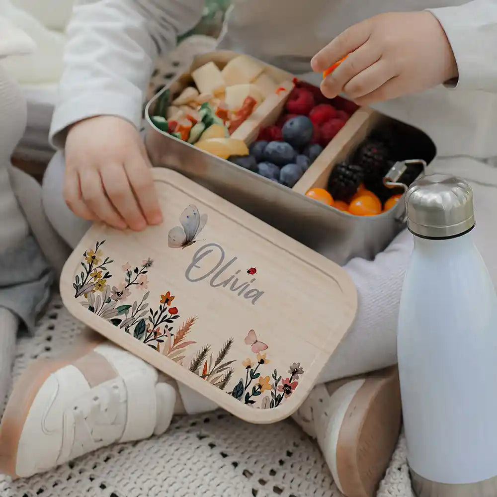 Brotdose Kinder personalisiert - Flora