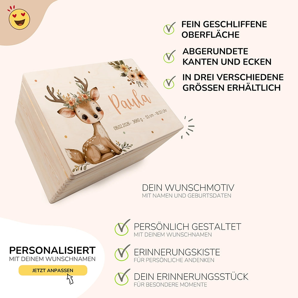 Erinnerungsbox Baby - Baby Reh