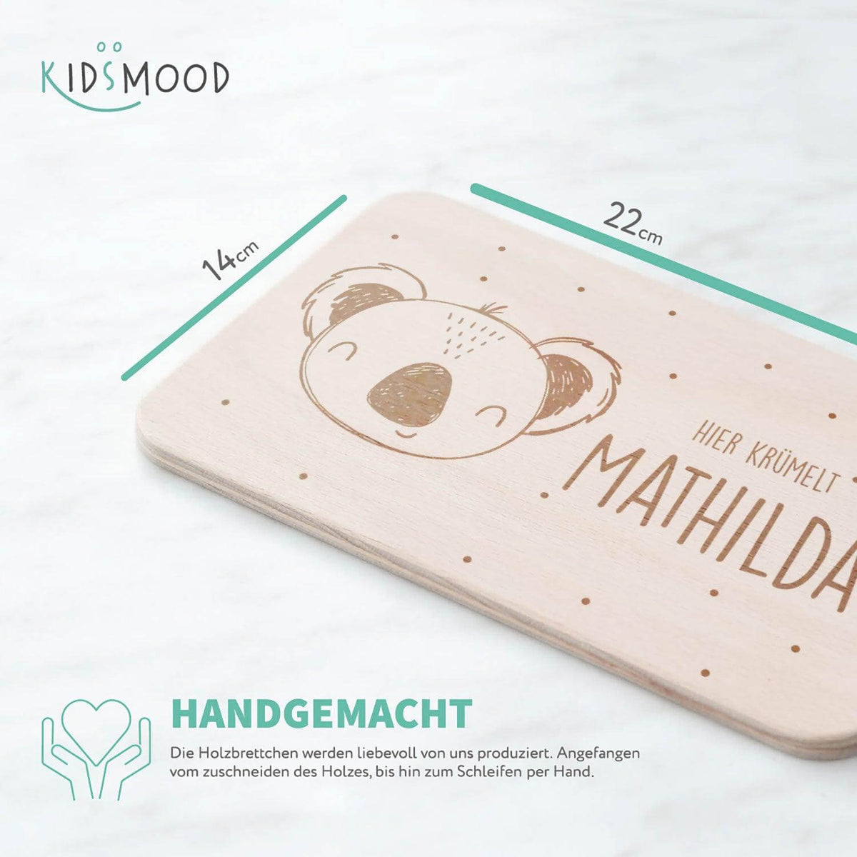 high-quality personalized breakfast board for kids