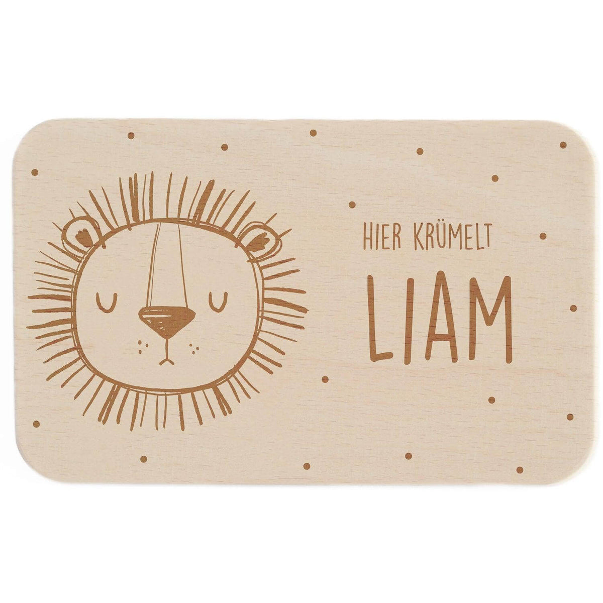 breakfast board featuring custom name engraving