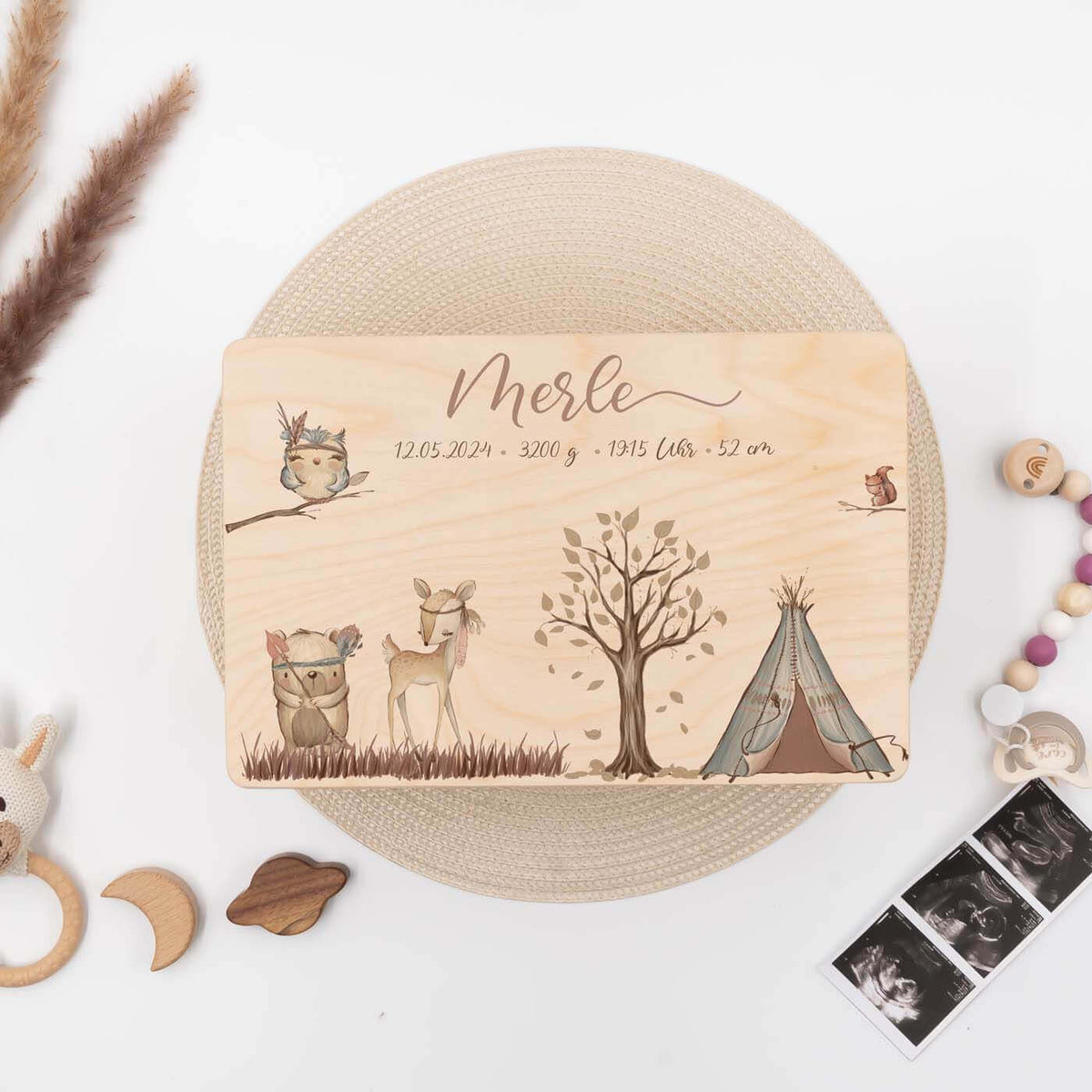 woodland-bundle mit personalisierter aufbewahrungskiste