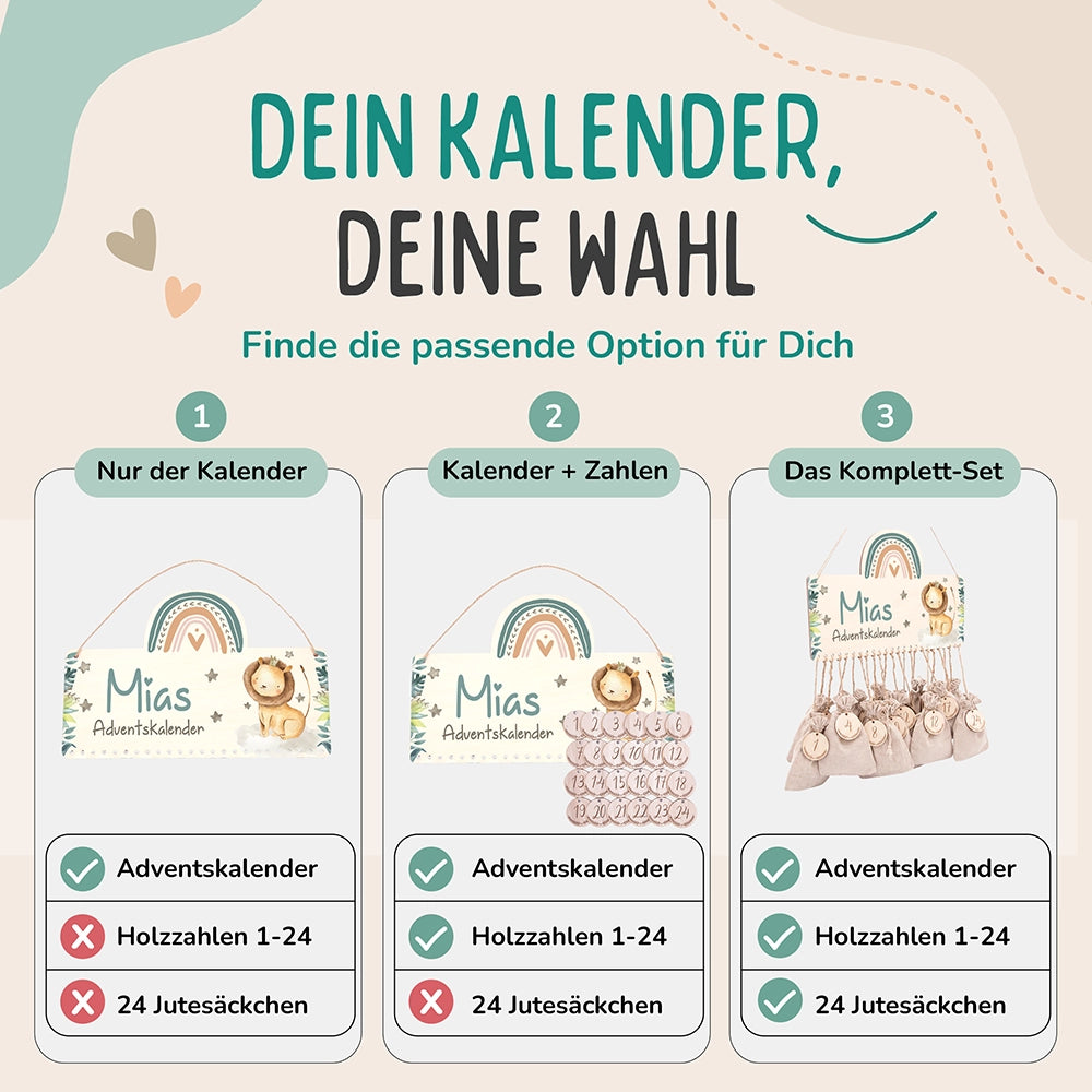 Adventskalender Kinder -  Löwe