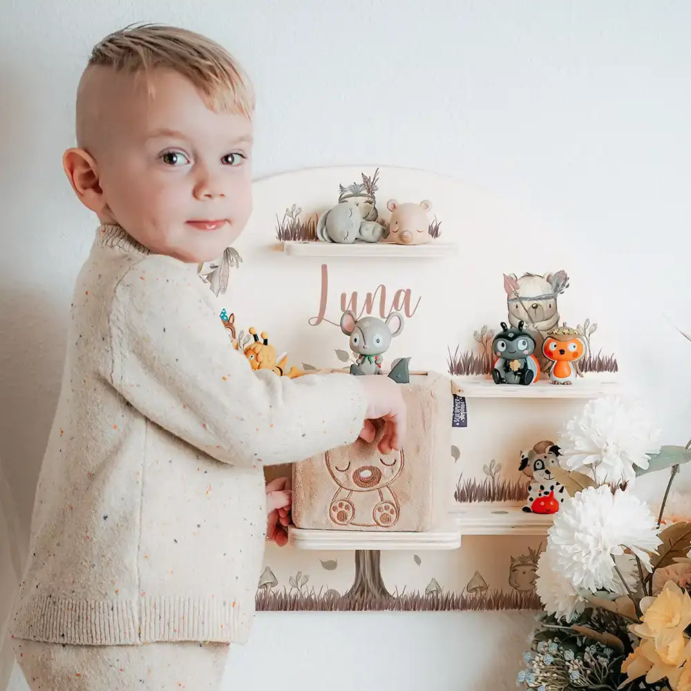 Tonie Regal aus Holz, Toniebox Regal Woodland