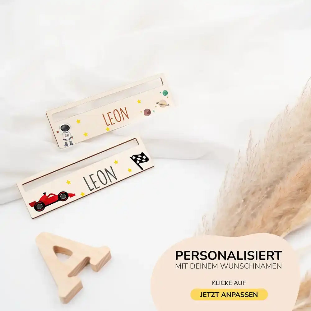 Lesehilfe personalisiert - Rennwagen