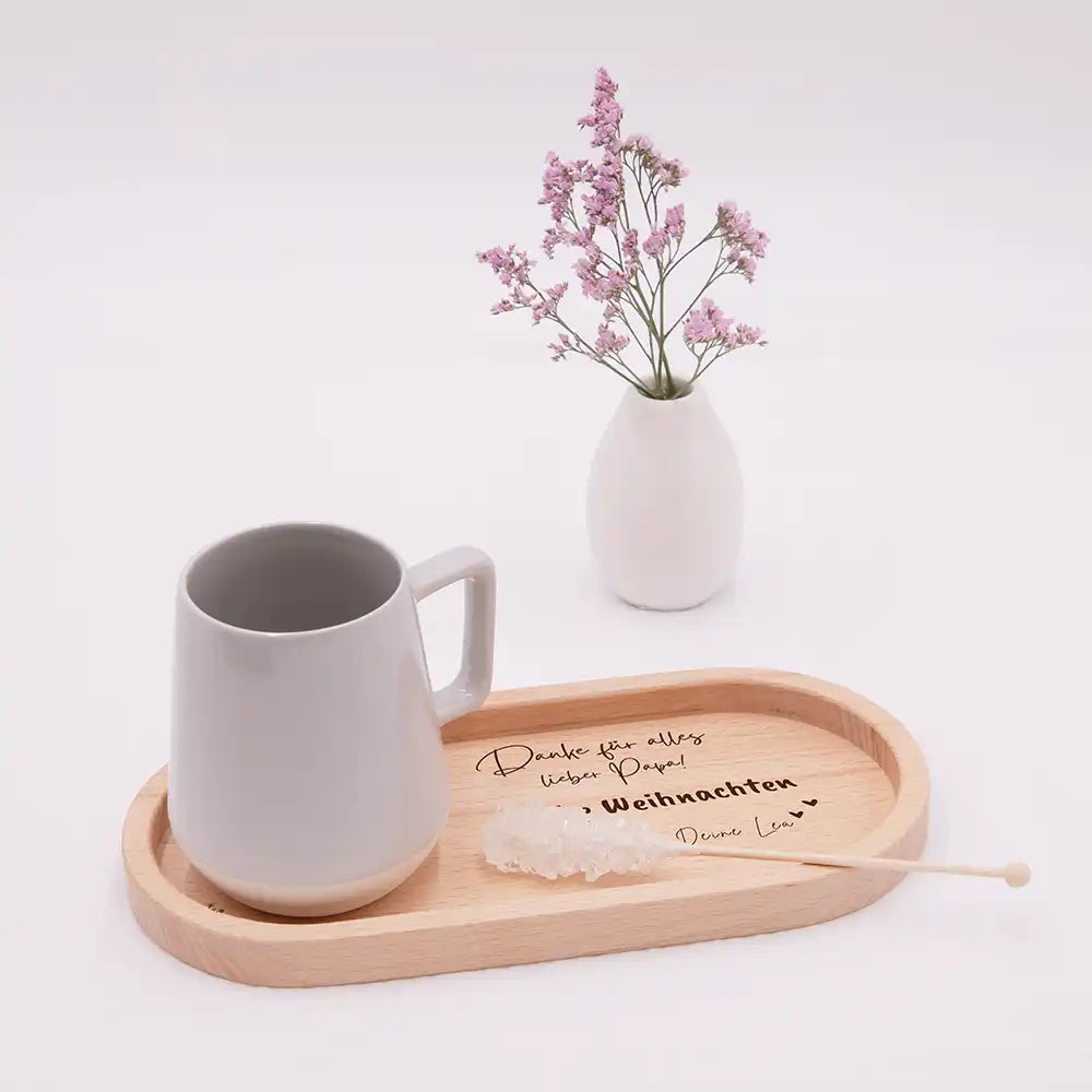 Holz-Serviertablett Papa-Weihnachtsgeschenk - Danke Für alles