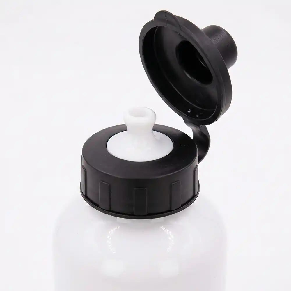 Personalisierte Trinkflasche Kinder Einhorn Rosa Regenbogen – beide Verschlüsse mit Karabiner