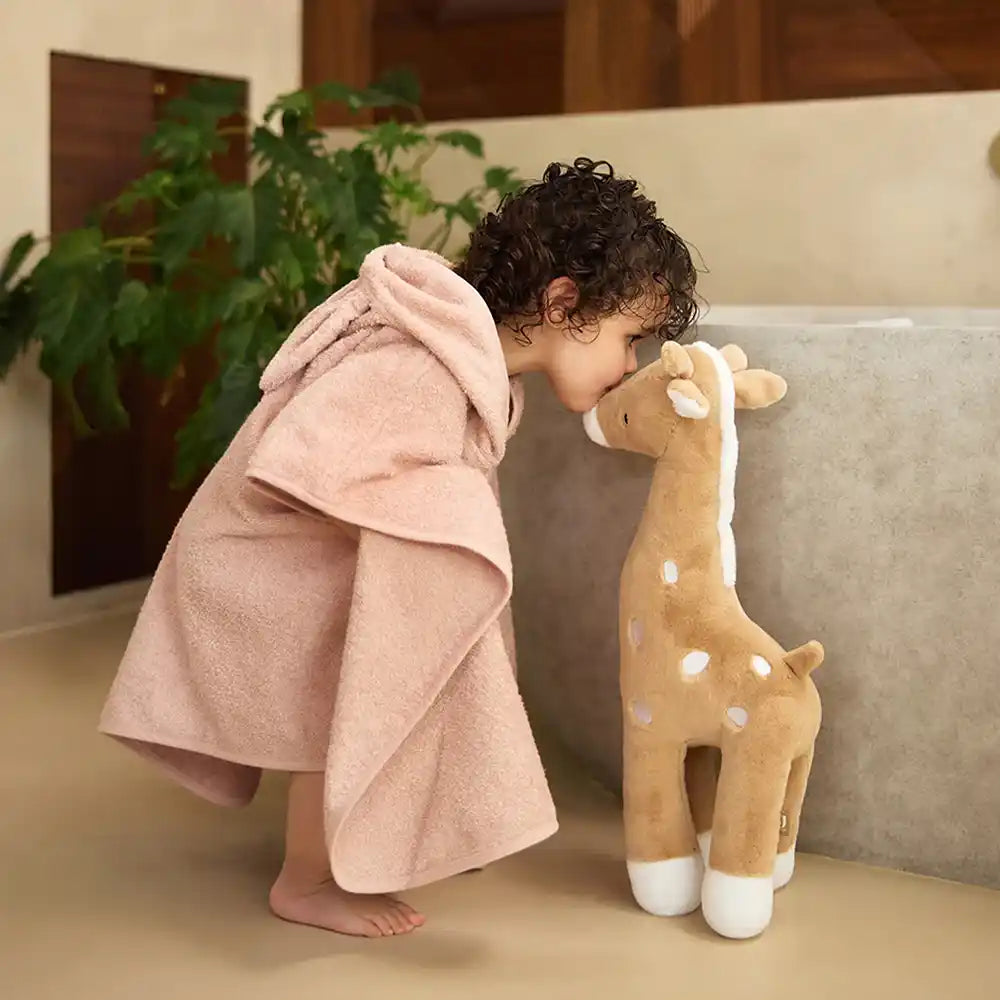 Kapuzenhandtuch Baby personalisiert – Biscuit, weiches Frottee mit Kapuze, nach dem Baden für warme Geborgenheit
