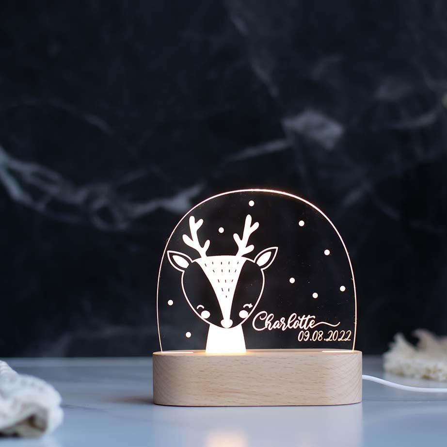 close-up of personalized elch design